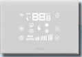 AER503 fali érintőképernyős termosztát ON/OFF, Inverteres, két és négycsöves fan coilokhoz